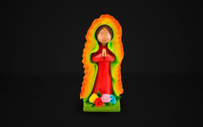 Virgen de Guadalupe en porcelanicron